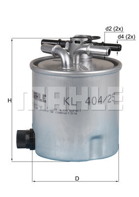 MAHLE KL404/25 Üzemanyagszűrő, gázolajszűrő, benzinszűrő