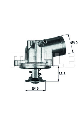 MAHLE TI 21 87 Termosztát, termosztátház hűtőrendszerhez