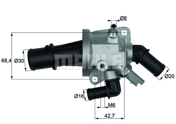 MAHLE MHL TI15388 Termosztát, termosztátház hűtőrendszerhez