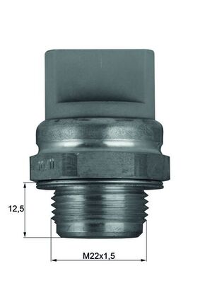 MAHLE MAHTSW11 Hőkapcsoló, érzékelő, hűtőventilátor kapcsoló gomba