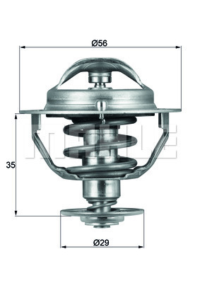 MAHLE TX 73 82 D Termosztát, termosztátház hűtőrendszerhez