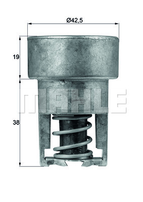 MAHLE MHL TX9882 Termosztát, termosztátház hűtőrendszerhez