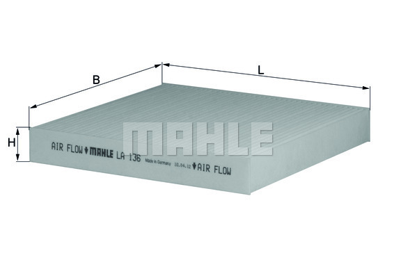 MAHLE MHL LA136 Pollenszűrő