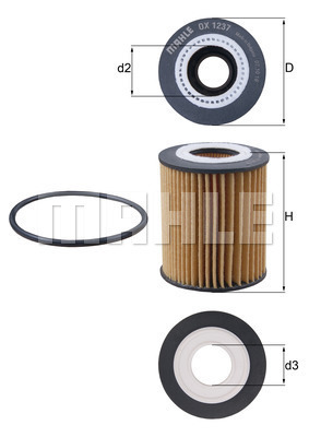 KNECHT OX1237D Olajszűrő