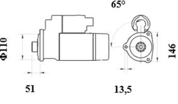 MAHLE 250482 MS 759 - Önindító