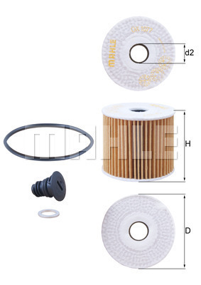 KNECHT OX1077D Olajszűrő