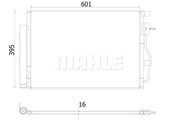 MAHLE BETAC 958 000S kondenzátor, klíma