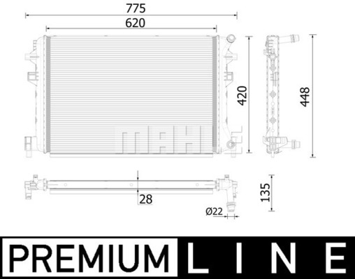 MAHLE BETCR 959 000P Alacsony hőmérséklet érzékelő, töltőlevegő hűtő