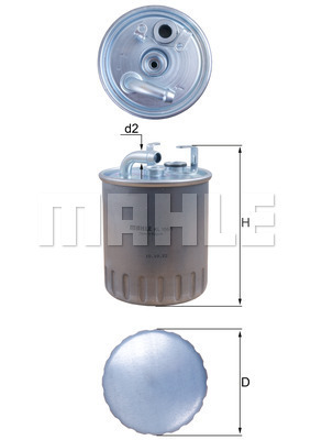 MAHLE MHL KL100/1 Üzemanyagszűrő