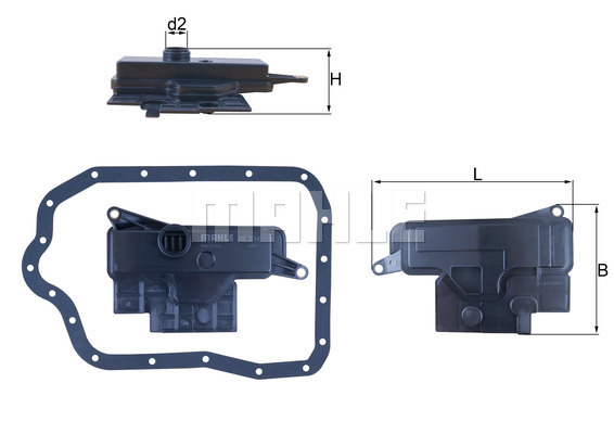 MAHLE 417864 HX 234D - Hidraulika szűrő automataváltóhoz