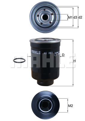 KNECHT KC261D Üzemanyagszűrő