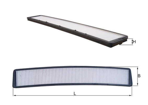 MAHLE 1000377736 LA102 - Pollenszűrő nem aktí