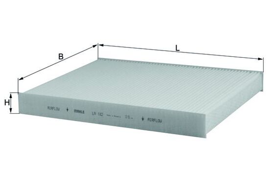 MAHLE 1000515971 LA182 - Pollenszűrő nem aktí