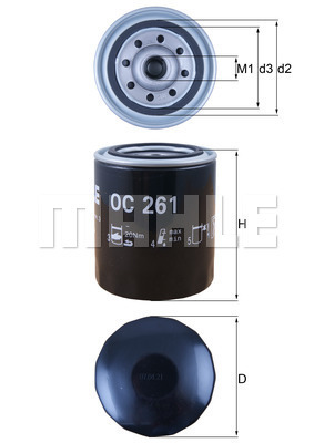 KNECHT OC 261 Olajszűrő