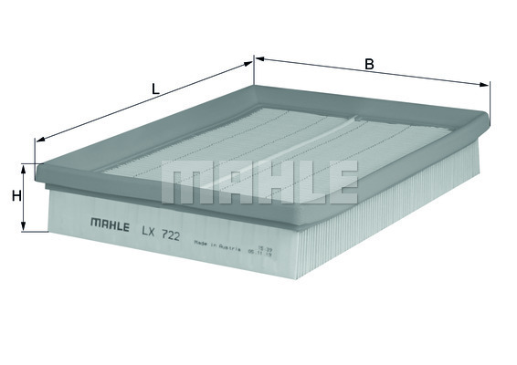 MAHLE LX722 Levegőszűrő