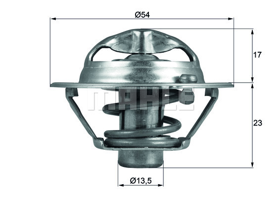 MAHLE TX 118 82 D Termosztát, termosztátház hűtőrendszerhez