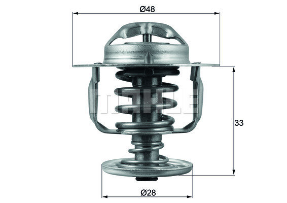 MAHLE TX 110 82 D Termosztát, termosztátház hűtőrendszerhez