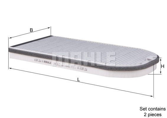 MAHLE MHL LAK613/S Pollenszűrő