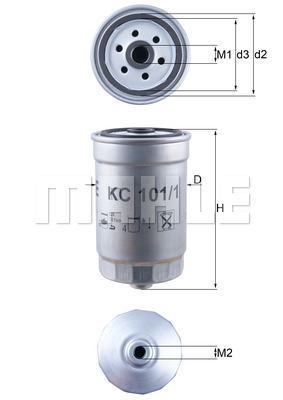 KNECHT KC101/1 Üzemanyagszűrő