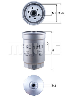 KNECHT KC 101/1 Üzemanyagszűrő