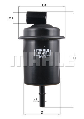 MAHLE 1000404466 KL453 - Üzemanyagszűrő