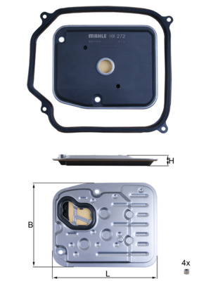 MAHLE MAHHX272D1 Hidraulika szűrő automataváltóhoz