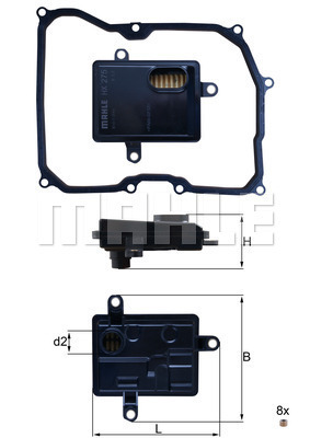 MAHLE 523712 HX 275D FILTER ULJA MJENJA?A VW HX275D