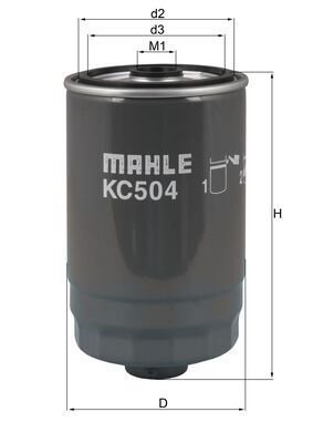 MAHLE MAHKC504 Üzemanyagszűrő, gázolajszűrő, benzinszűrő