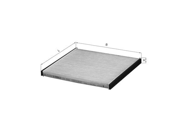 MAHLE 1000255953 LA109 - Pollenszűrő nem aktí