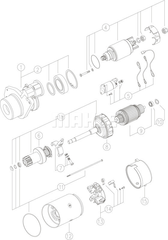 MAHLE 250479 MS 139 - Önindító