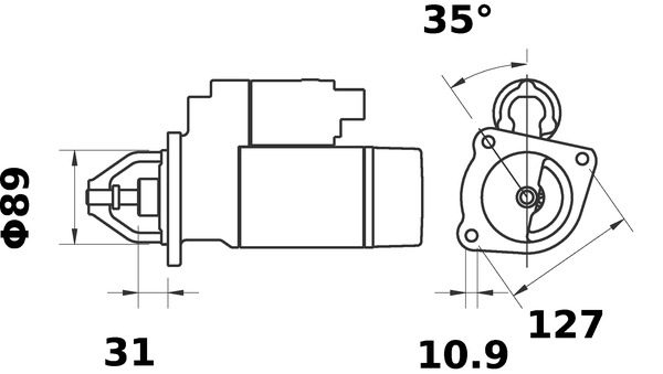 MAHLE  MS 439 - Önindító
