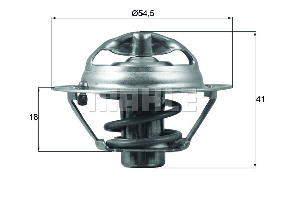 MAHLE MHL TX16282D Termosztát, termosztátház hűtőrendszerhez