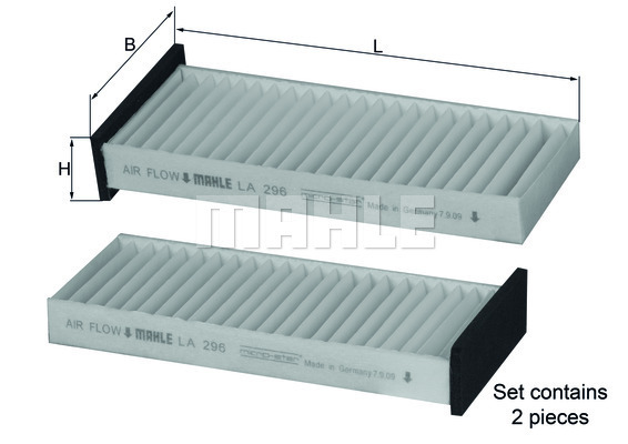 MAHLE LA 296/S Pollenszűrő