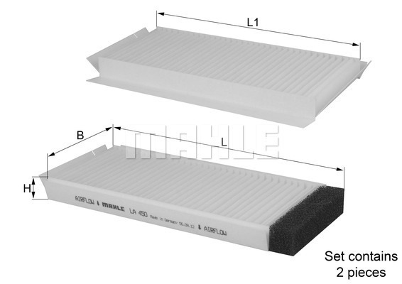 KNECHT LA450/S Pollenszűrő