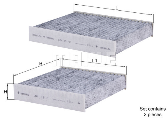 MAHLE LAK191/S Pollenszűrő (Aktívszenes)