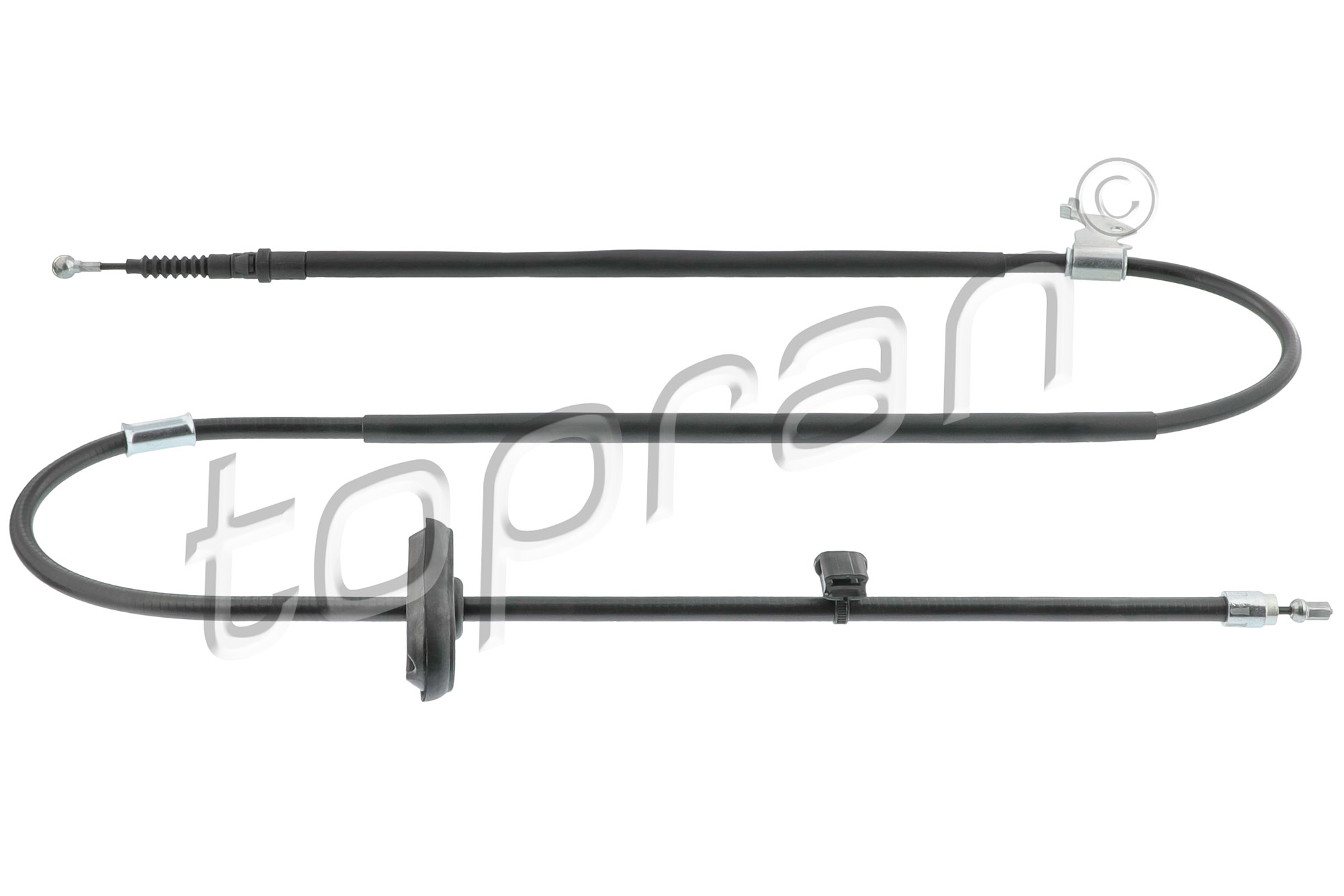 TOPRAN TOP208 361 Kézifék bowden, kézifék kötél