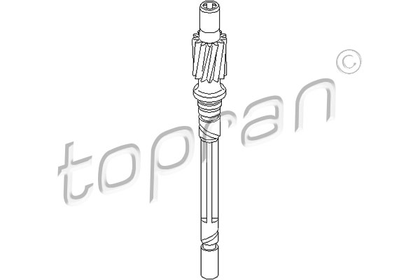 TOPRAN HP107 397 Sebességmérő bowden, kilóméteróra spirál, meghajtó