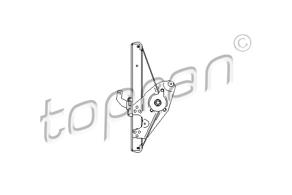 TOPRAN 112 366 755 Ablakemelő B.H. motor nélkül (4B0 839 461)