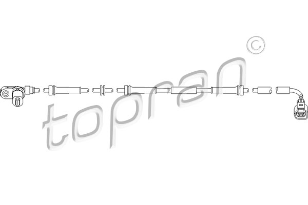 TOPRAN HP110 491 érzékelő, kerékfordulatszám