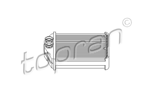 TOPRAN 207469HP Schimbator caldura, incalzire habitaclu