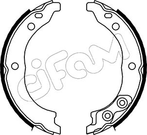 CIFAM CIF153-089 fékpofakészlet, rögzítőfék