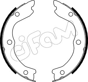 CIFAM CIF153-293 fékpofakészlet, rögzítőfék