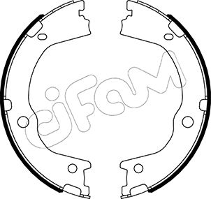 CIFAM CIF153-498 fékpofakészlet, rögzítőfék