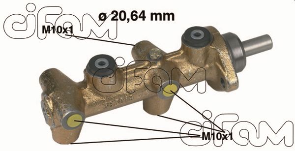 METELLI 202-040 Főfékhenger