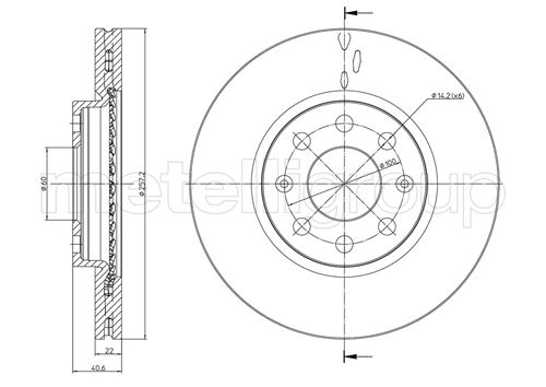 CIFAM CIF 800-835C Féktárcsa