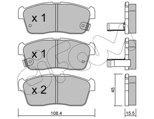CIFAM CIF822-415-0 fékbetét készlet, tárcsafék