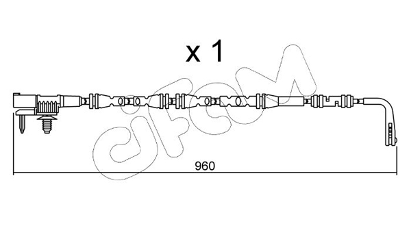 CIFAM CIF SU.317 Fékbetét kopásjelző, visszajelző