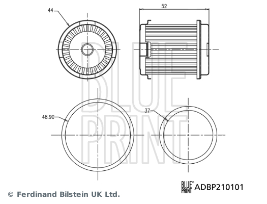 BLUE PRINT BLPADBP210101 hidraulika szűrő, automatikus váltó