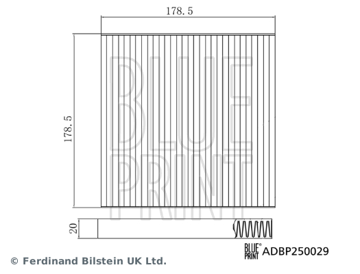 BLUE PRINT ADBP250029 szűrő, utastér levegő