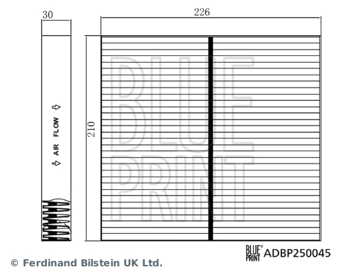 BLUE PRINT ADBP250045 szűrő, utastér levegő